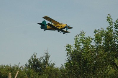 Crop Spraying Biplane