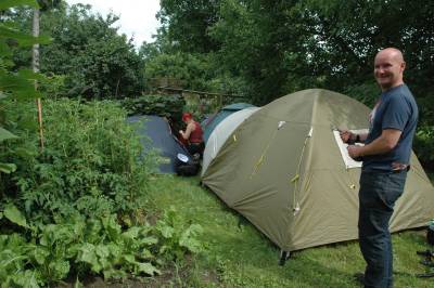 Camping Lawn Busy