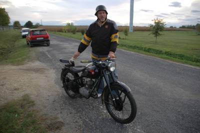 Old Motorcycle in Hungary