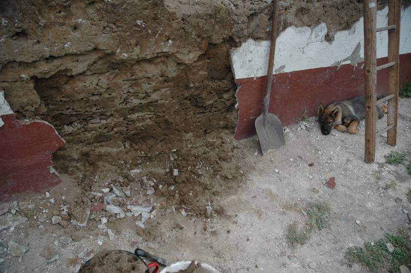 Wall Completely Stripped to Ground Wall Completely Stripped to Ground